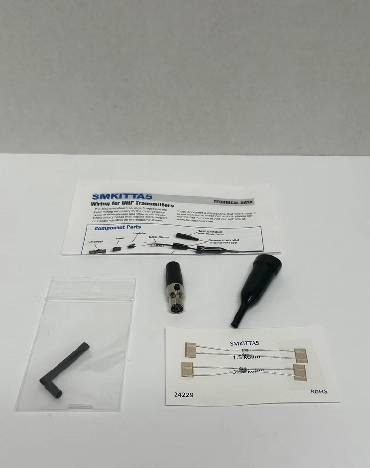 Lectrosonics SMKITTA5 - TA5-Female Custom Connector Kit with 5pin Plug & Sleeve - Image 1 of 4