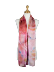 AamiraA Abstract Flowers Mulberry Chiffon Silk Stole Women Scarf Free Shipping - Picture 1 of 5