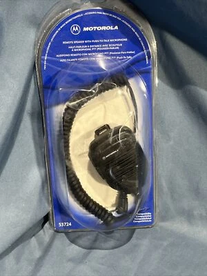 Motorola 53724 Fernbedienung Lautsprecher mit Push to Talk Mikrofon C Fotos 4 kompatibel - Bild 1 von 4