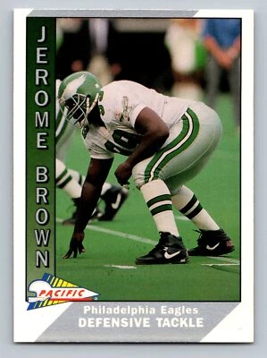 Jerome Brown 1991 Pacific #383 Philadelphia Eagles - Image 1 of 2