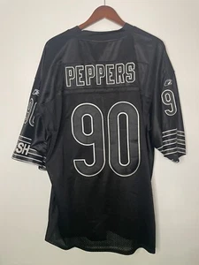 Reebok On Field Chicago Bears Julius Peppers Black Jersey Size 56 RARE - Picture 1 of 10