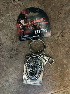 A Nightmare On Elm Street Freddy Krueger Metal Key Ring New - Picture 1 of 2