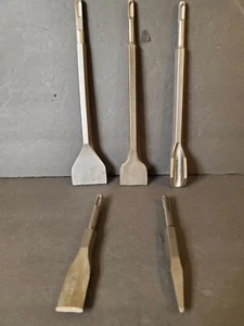 Brocas martillos TcnoMreol con cincel, 5 piezas de acero cromado en cajas. Broca de ranura - Imagen 1 de 8