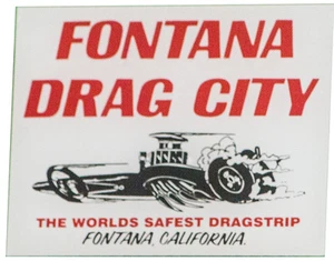 Fontana Drag City Window Decal Sticker - Picture 1 of 1