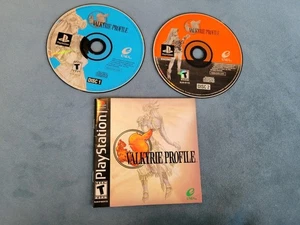 Valkyrie Profile Sony PlayStation 1 PS1 Discos 1,2 y Manual SOLO Probado - Imagen 1 de 4