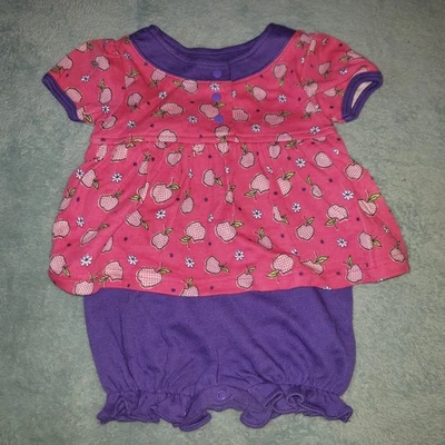 Vestido Mameluco Burbuja Pasos Pequeños Vintage Bebé Niñas 3-6 Meses Conjunto Floral Años 90 Foto 1 de 4