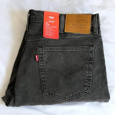 NUEVO Pantalones de mezclilla para hombre Levi's PREMIUM 511 ajustados elásticos negros IRR 38x34 045115950 Foto 1 de 4