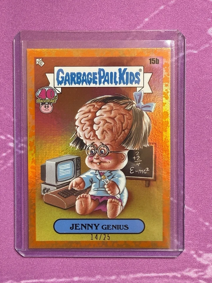 2025 TOPPS 垃圾桶 儿童 最差 40 周年 Jenny Genius 15b 橙色 /25 — 第 1/1 张图片