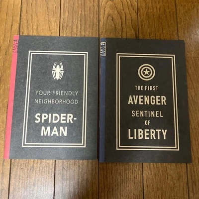 Spider-Man und Captain America Notizbuch Set - Bild 1 von 2