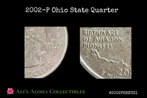 RARE 2002-P Ohio ~ Struck Off-Center/DDO/RPM P/P ✨FREE SHIPPING✨ - Picture 1 of 5