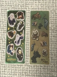 Vintage 2001 Harry Potter Stickers 2 Sheets Monsters Wizards Warner Brothers - Picture 1 of 3