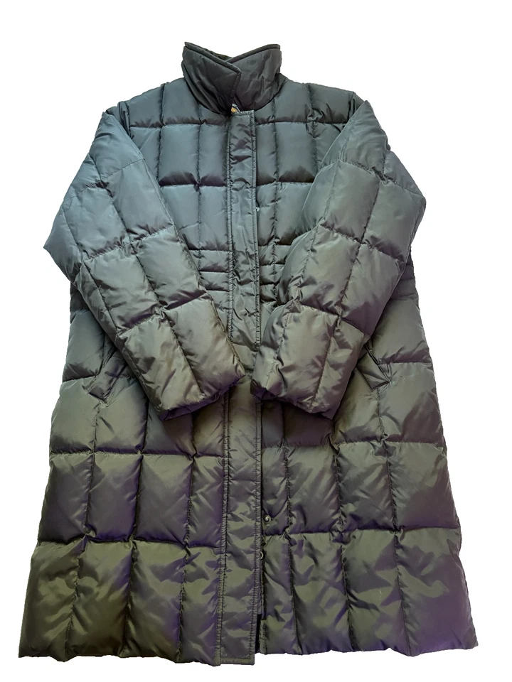 Abrigo acolchado Route 66 para mujer negro con cremallera completa acolchado bolsillos con cremallera relleno talla L Foto 1 de 4