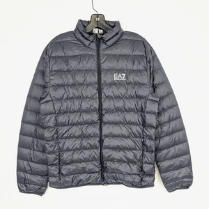 Emporio Armani EA7 Men's Jacket Down In Armani Blue - Size L (8NPB23PNGPZ1562) - Picture 1 of 6
