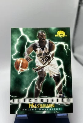 SkyBox Premium #281 1995-96 Jamal Mashburn ELE ~ Dallas Mavericks electrificado Foto 1 de 2
