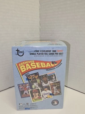 2023 Topps Archives Baseball Cards Sealed Factory Sealed 7 Pack Blaster Box - Image 1 of 4