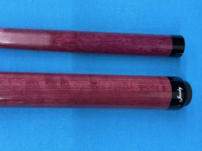 JACOBY CUSTOM CUE 12.5MM 29" PURPLE HEART SHAFT PURPLE HEART  BUTT RADIAL PIN - Image 1 of 4
