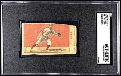 Auténticos Tigres TY COBB 1920 W516-1 Cortados a Mano SGC Salón de la fama Foto 1 de 2