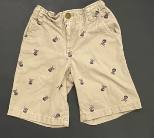 Skull and Crossbones Khaki Shorts - Picture 1 of 3