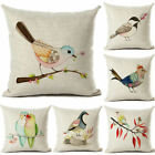 Bird Home decor Personalized 18X18" Pillow Cases Cover Cotton Linen printed