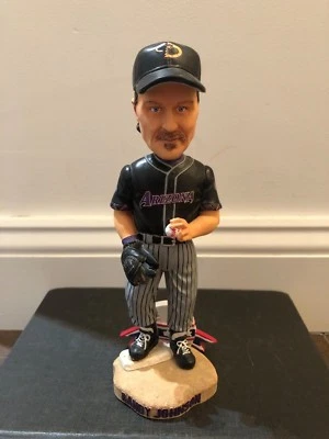 Randy Johnson Arizona Diamondbacks Black Jersey Bobblehead World Series Pennant  - Image 1 of 4