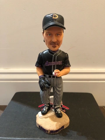 Randy Johnson Arizona Diamondbacks Black Jersey Bobblehead World Series Pennant Cover