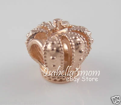 ROYAL CROWN 100% Authentic PANDORA Rose GOLD Plated Charm 780930 NEW w POUCH - image 1 of 3