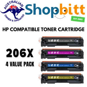 4x Non OEM Toner 206X BK/C/M/Y for HP M255dw/M255nw/M282NW/M283fdw/M283f - Picture 1 of 1