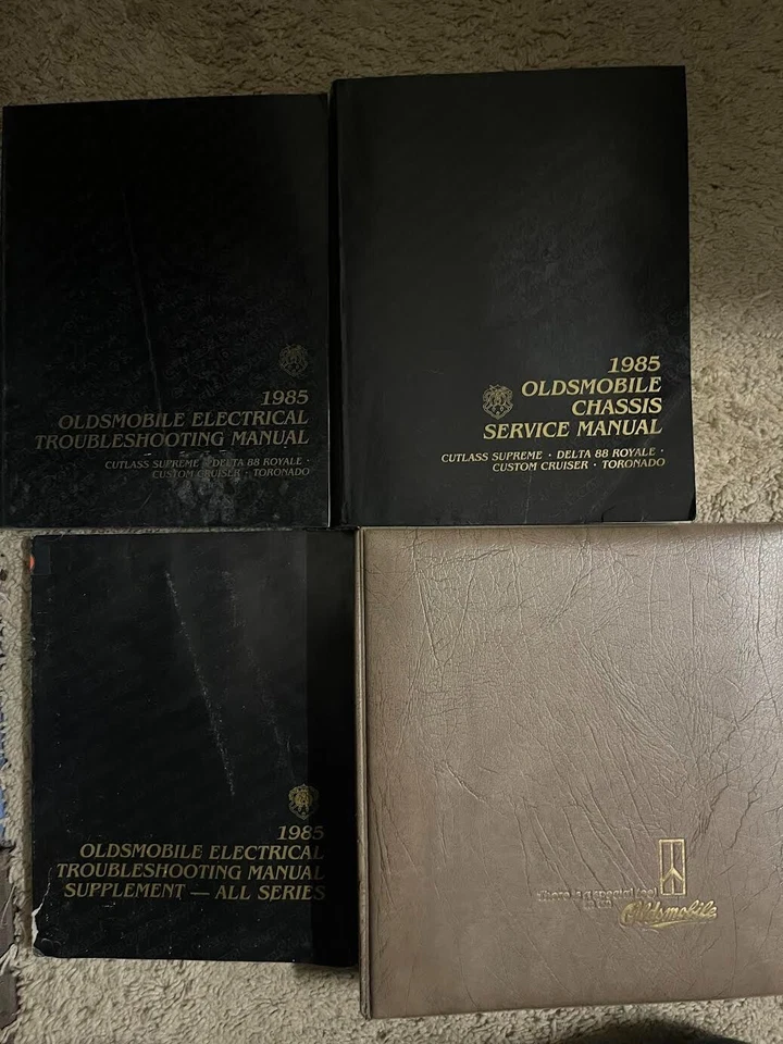 1985 Oldsmobile Cutlass Supreme Toronado Delta 88 Royale Service Shop Manual Set - Image 1 of 4