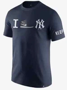 Derek Jeter Night Jordan Brand RE2PECT I Heart NYC Sneaker T-Shirt MLB Nike #2 - Picture 1 of 1