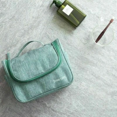 Bolsa de viaje plegable para artículos de tocador colgante bolsa de lavado de baño maquillaje estuche de cosméticos unisex Foto 1 de 4