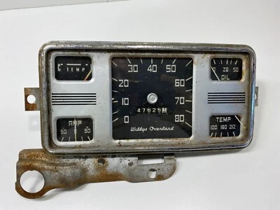 Cuadro de instrumentos velocímetro Willys Overland Jeepster 1948 1949 Foto 1 de 4