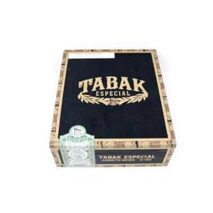 Tabak Especial Gordito Negra Wood Cigar Box 8.75" x 7.25" x 2.75" - Picture 1 of 8