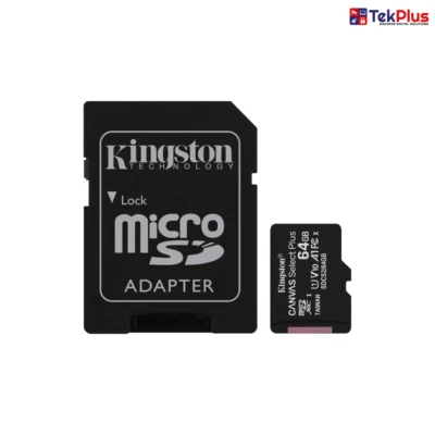 Kingston 64GB microSDHC Canvas Select Plus A1 Class 10 UHS-I Memory Card Adapter - Image 1 of 4