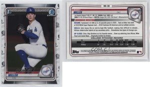 2020 Bowman Draft Chrome Bobby Miller #BD-38