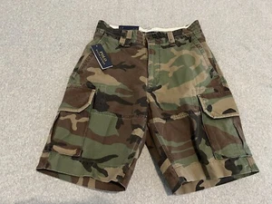 Polo Ralph Lauren Classic Chino Cargo Shorts Camo Brown Green Mens 30 NWT $115 - Picture 1 of 4