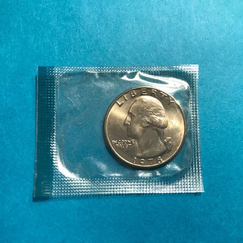 1978 P Washington Quarter Philly US Mint Cello FREE SHIP Cover