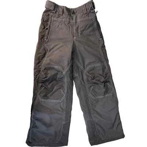 L.L. Bean Boy's Youth Ski Pants Sz 8 Black Thinsulate Adjustable Waist Outdoor - Picture 1 of 15