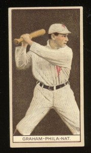1912 T207 Recruit Tobacco Baseball Peaches Graham VG