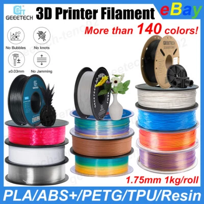 ¡OFERTA! Filamento para impresora 3D Geeetech PLA/ABS+/PETG/TPU 1,75 mm varios colores 0,5/1 kg Foto 1 de 4