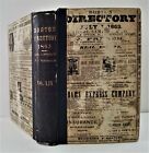 1863 antique BOSTON ma CITY DIRECTORY history genealogy ads occupation 