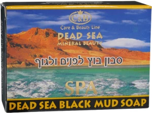 Dead Sea Black Mud Soap Minerals Spa Bar Cleansing Natural - Picture 1 of 1