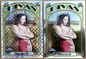2007 WWE Topps Heritage Chrome #59 Duo! Sharmell STANDARD PLUS X-FRACTOR WOW! - Foto 1 di 2