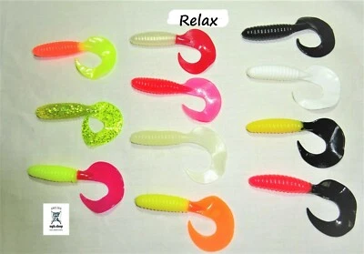 Relax Twister Shad Gummiköder Gummifische 5" Zander Hecht 12 cm