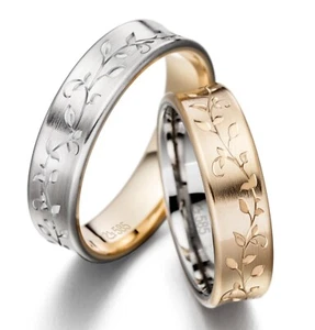DISEÑO MADURO - ELEGANTES ANILLOS DE BODA / BRONCE - ORO - GRAN SELECCIÓN EN TIENDA - Imagen 1 de 1