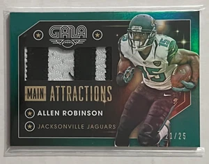 ALLEN ROBINSON /25 2016 PANINI PLAYER WORN PATCH RELIC CARD JACKSONVILLE JAGUARS - Picture 1 of 2