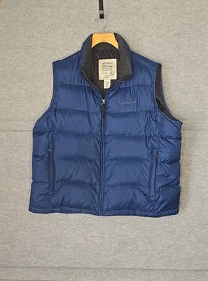 Eddie Bauer Blue Premium Quality Goose Down Puffer Vest Mens XXL 2XL - Image 1 of 4