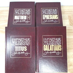4 Bände Lot Der MacArthur Neues Testament Kommentar Epheser Titus Galater - Bild 1 von 5