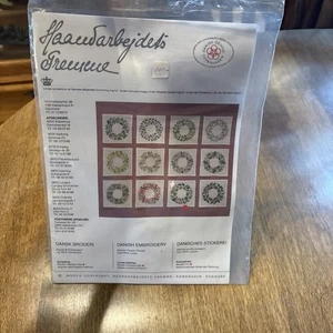 NUEVO Kit Punto de Cruz Haandarbejdets Fremme Danés "IVY WITH FRUIT" - Imagen 1 de 5