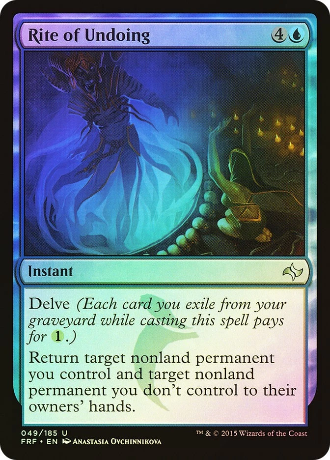 MTG FOIL Rite of Undoing  - Fate Reforged #049 - Image 1 of 1