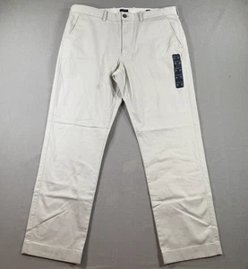 NWT J Crew Straight Fit Flex Chino Pants Mens 38x30 Gray Canvas Preppy - Picture 1 of 12